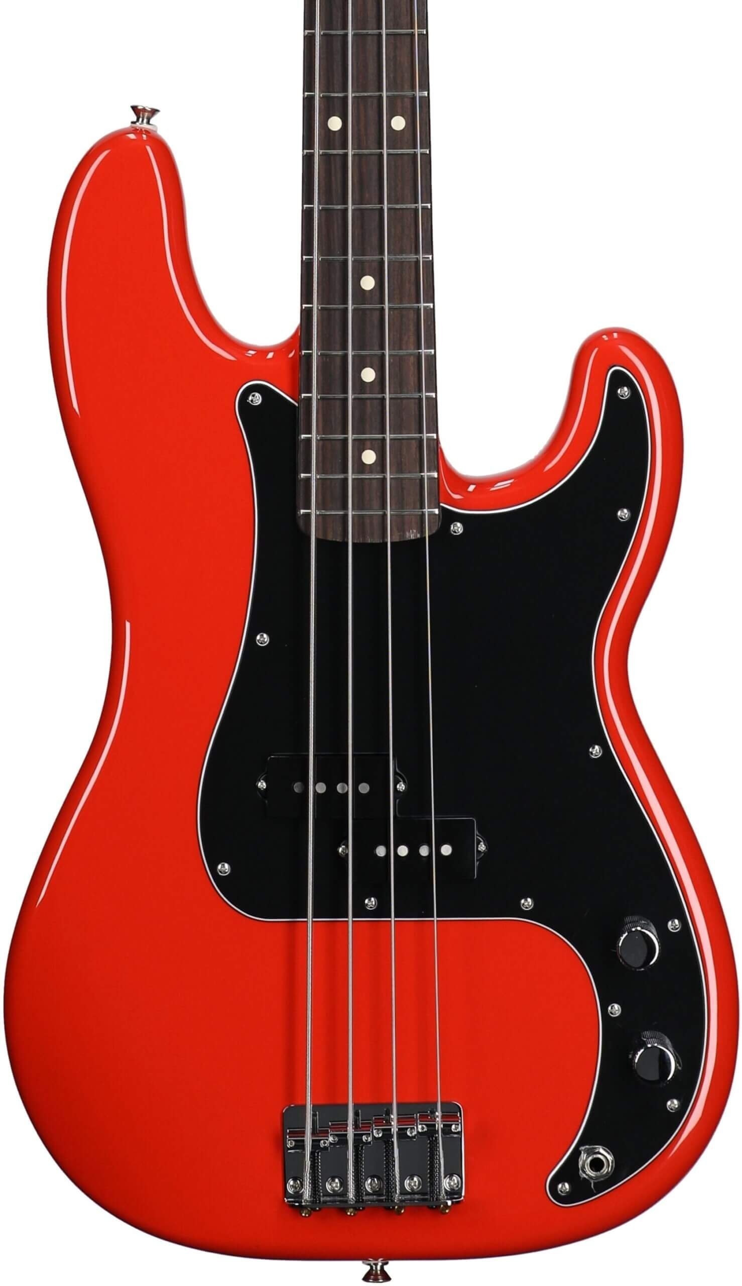 Fender Player II Precision Electric Bass, with Rosewood Fingerboard, Coral Red