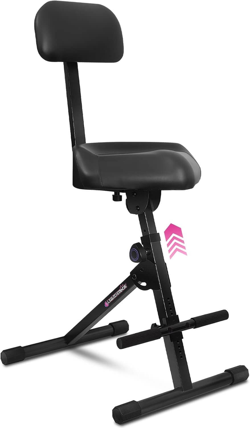 Liquid Stands Guitar Stool Adjustable Stool - Standard Musician Drum Throne with Backrest - Guitar Seat Drum Seat, Musician Chair, Chair for Adults