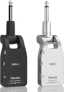 Upgrade 2.4GHZ Wireless Guitar System Built-in Rechargeable Lithium Battery Wireless Guitar Transmitter Receiver for Electric Guitar Bass
