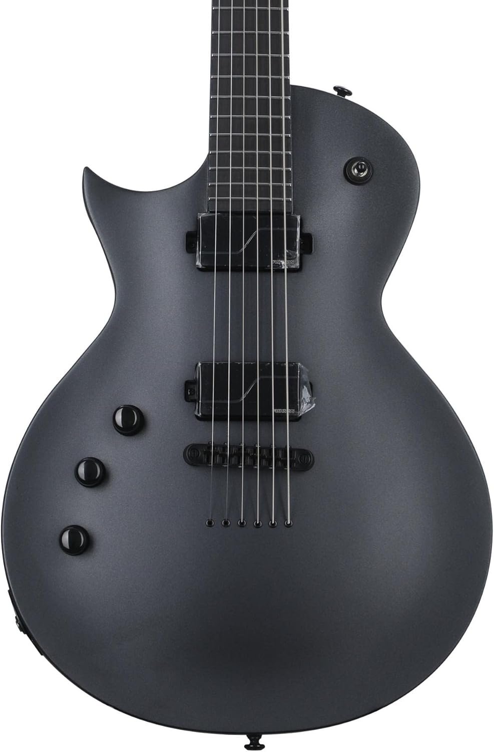 ESP LTD EC-1000 Left-handed Baritone Electric Guitar - Charcoal Metallic Satin