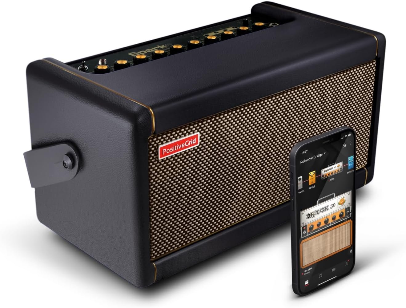 ositive Grid Spark Guitar Amplifier: 40 Watt Electric Guitar, Bass and Acoustic Combo Amplifier with Mobile App