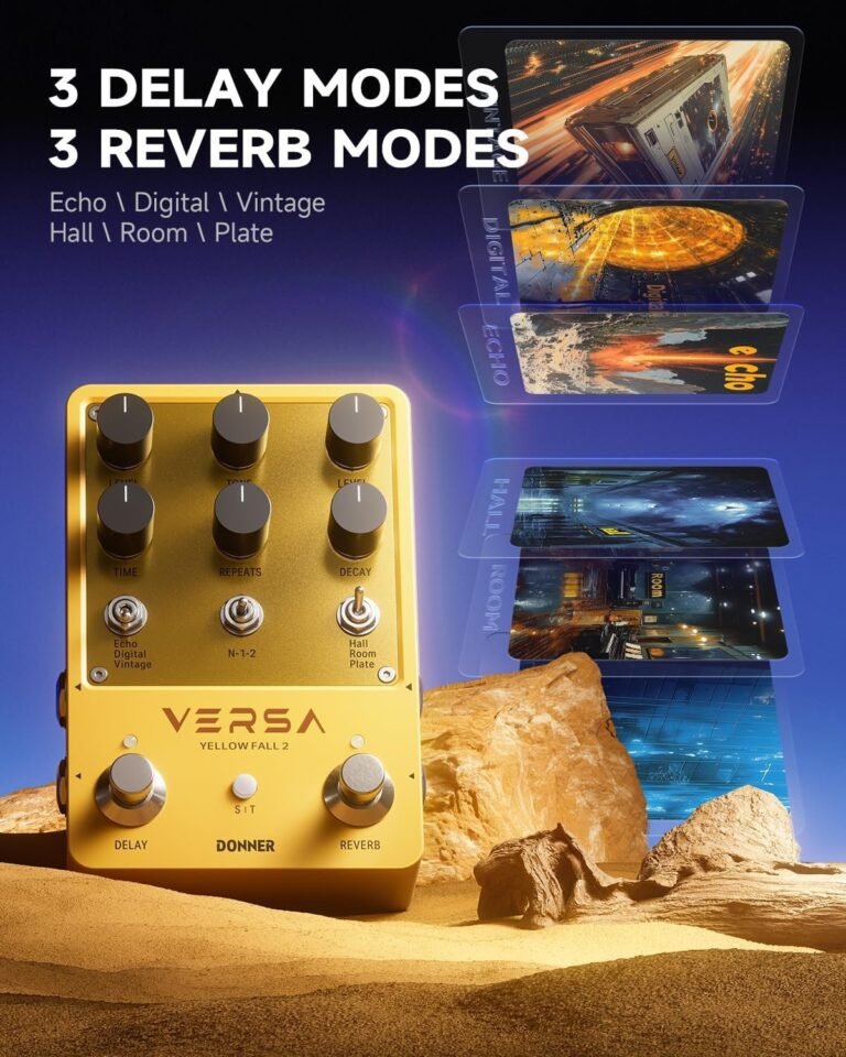 Donner Guitar Reverb Delay Pedal for ambient guitar tones