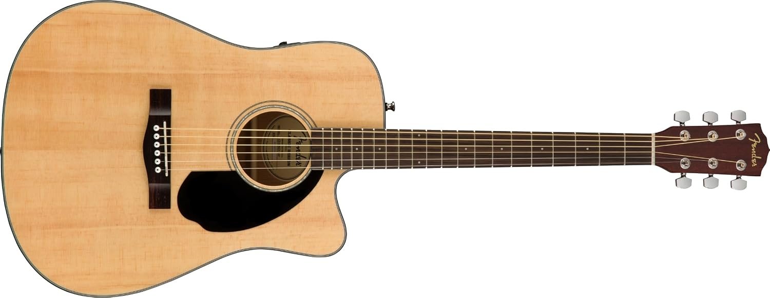 Fender CD-60SCE acoustic-electric guitar in natural finish