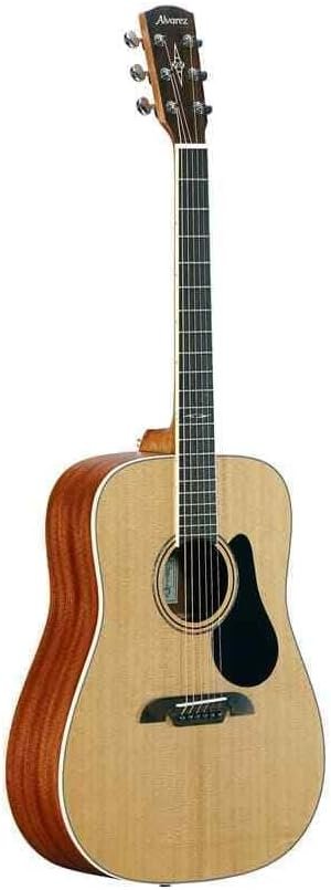 Alvarez AD60 acoustic guitar in Natural Gloss with spruce top and black pickguard