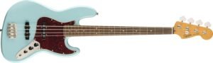 Squier Classic Vibe 60s Jazz Bass electric bass guitar in Daphne Blue finish