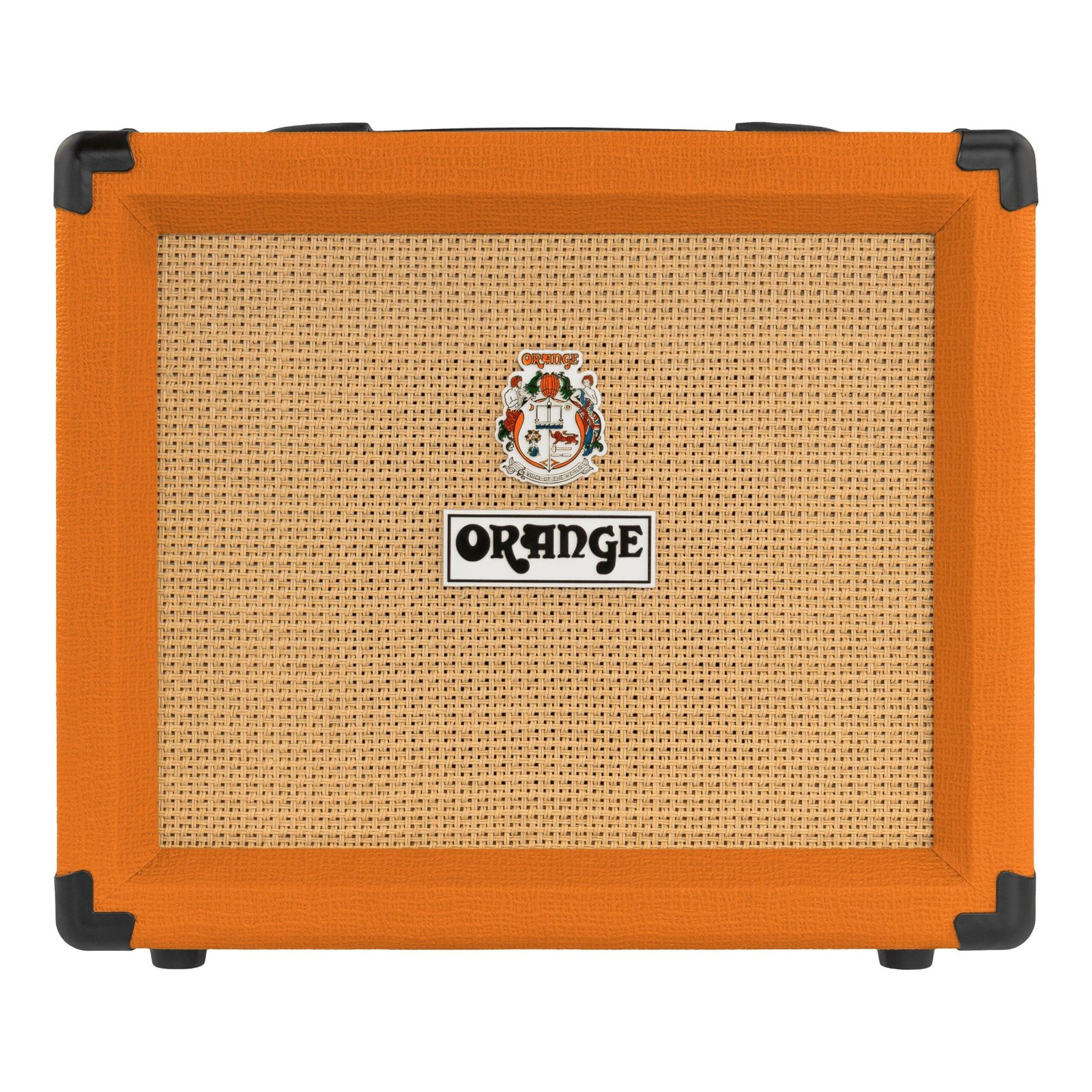 Orange Crush 20RT 20-watt guitar amplifier with orange textured cabinet, cream grille and Orange logo