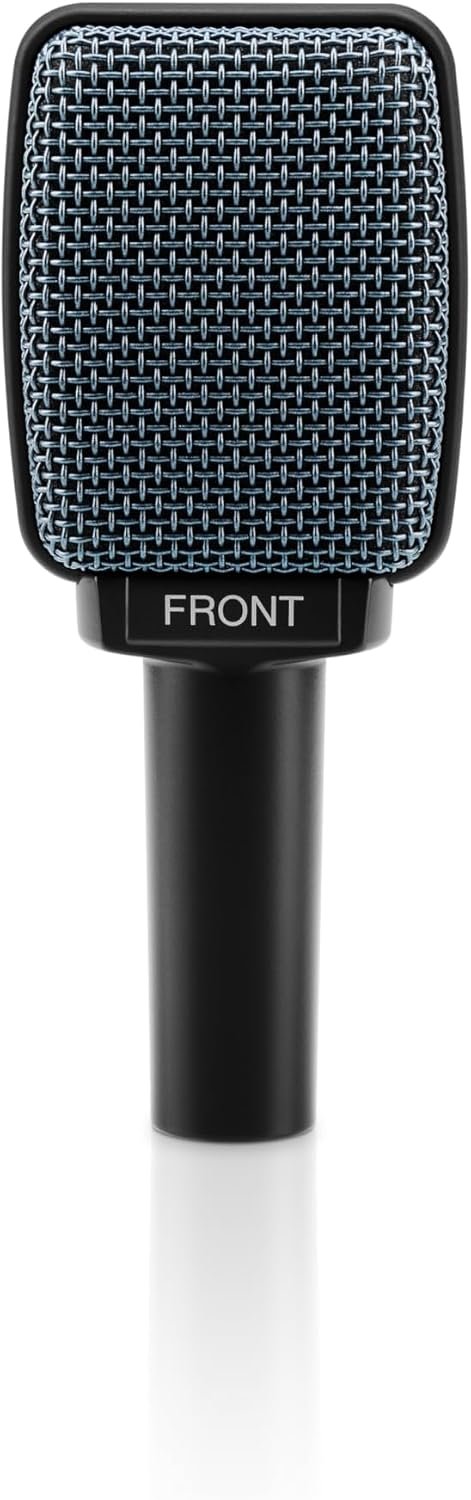 Sennheiser e906 black dynamic instrument microphone with flat front grille
