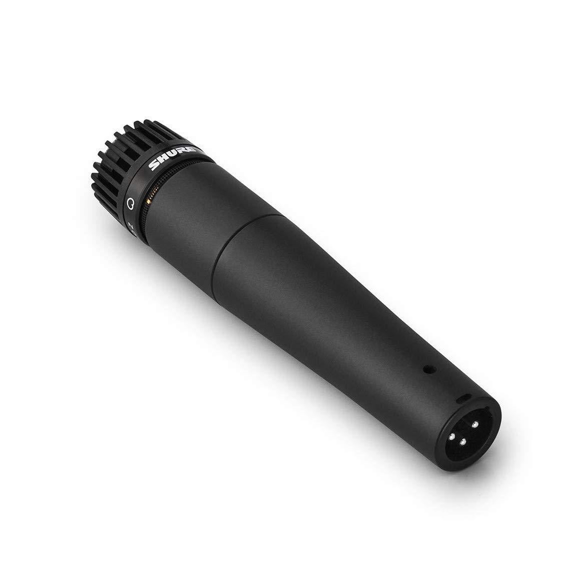Shure SM57 dynamic instrument microphone for recording electric guitar amplifiers