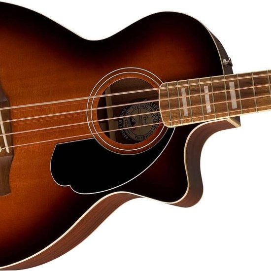Fender Acoustic Bass Guitar, 4-String, Kingman V2 with Fishman Bass Acoustic Guitar Pickup with Tuner, Equalizer and Phase Control